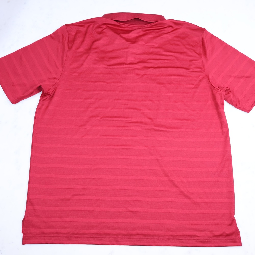 Champion College of Charleston Mens Red Polo Shirt XL Striped Short Sleeve - Picture 9 of 9